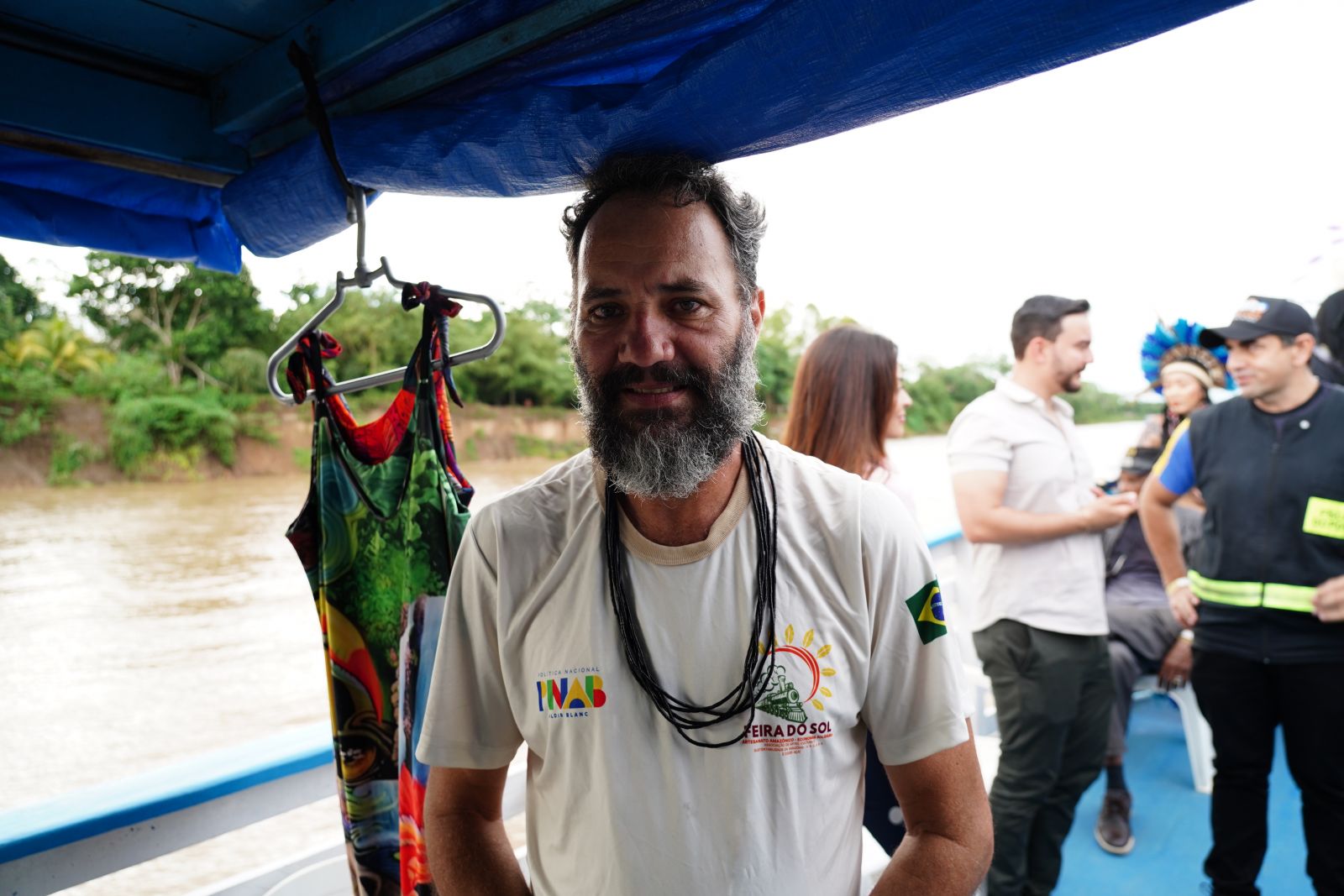 Marcos Rocha relatau sentimento de reencontro com a própria história durante o passeio pelo Rio Madeira.