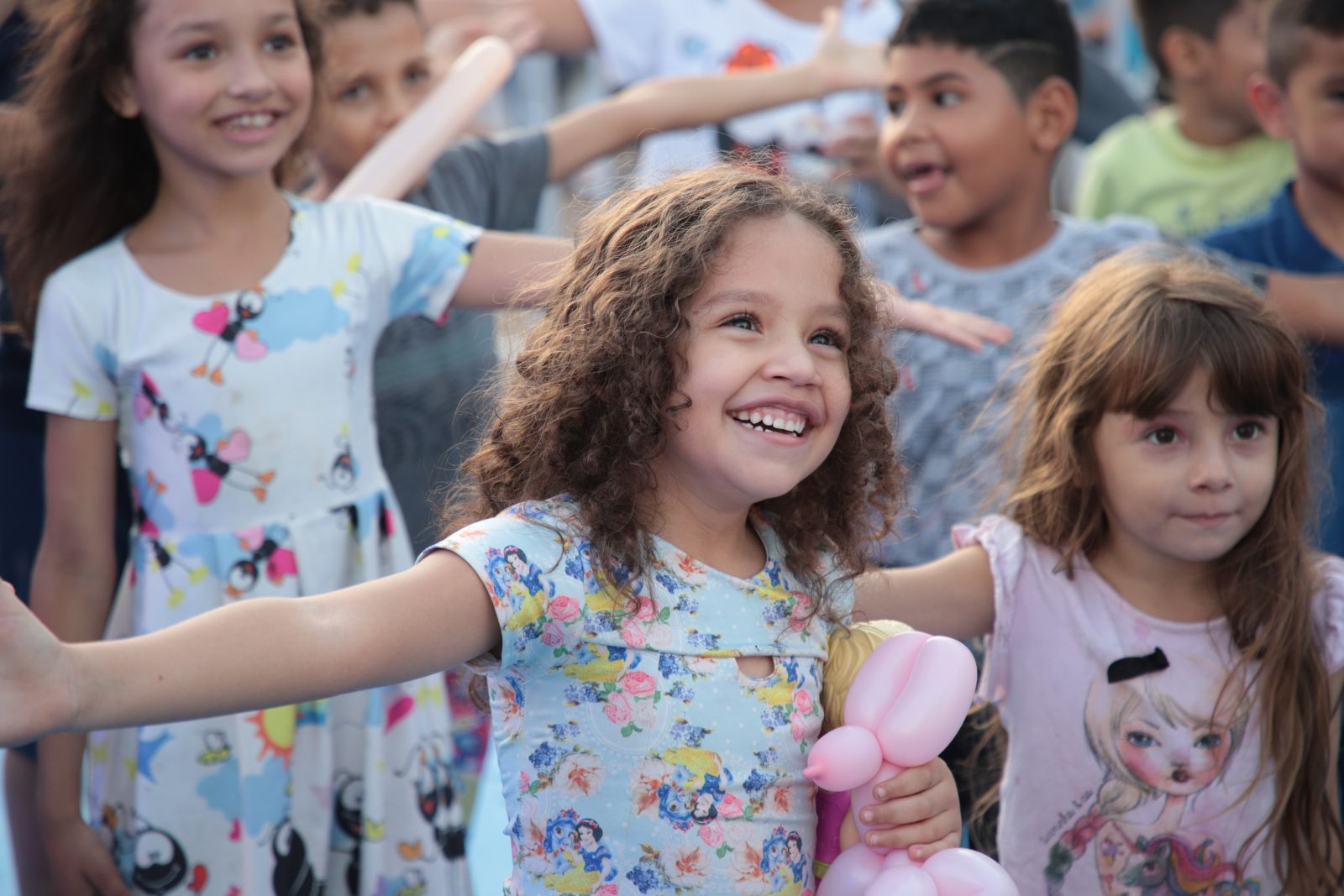 Público infantil participou de atividades recreativas