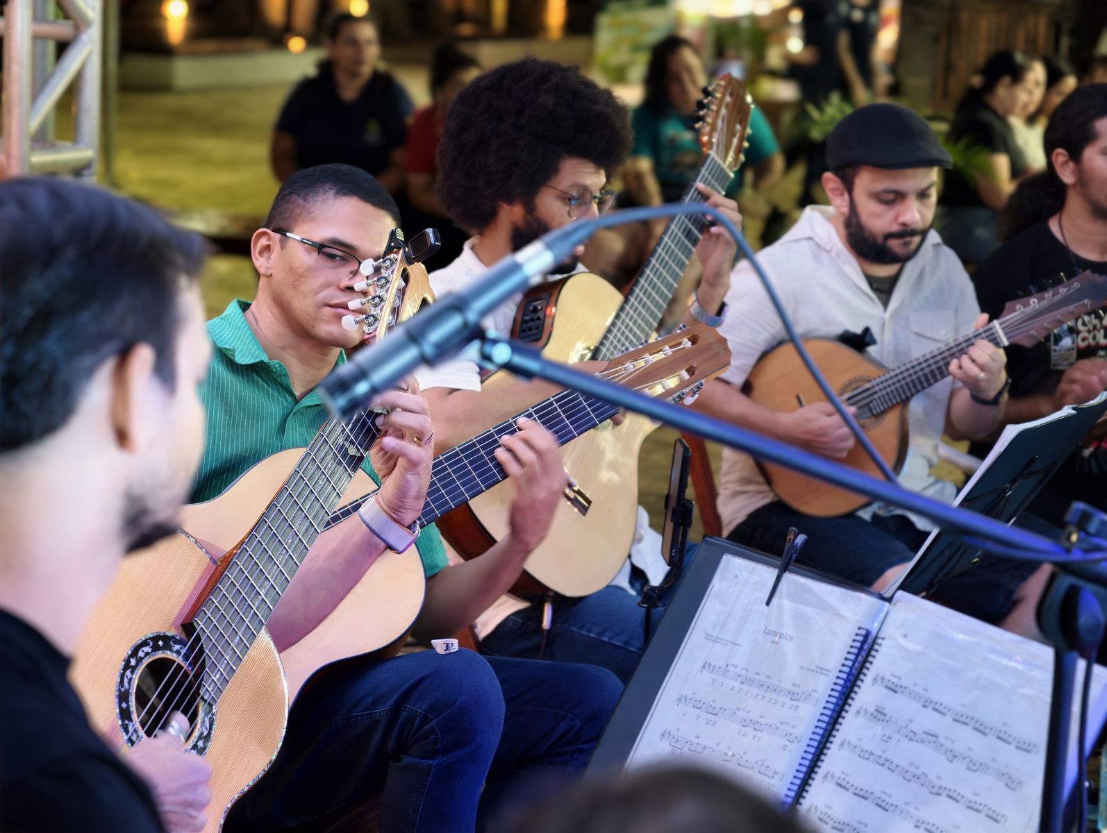 Apresentação de chorinho reuniu músicos e público na Madeira-Mamoré